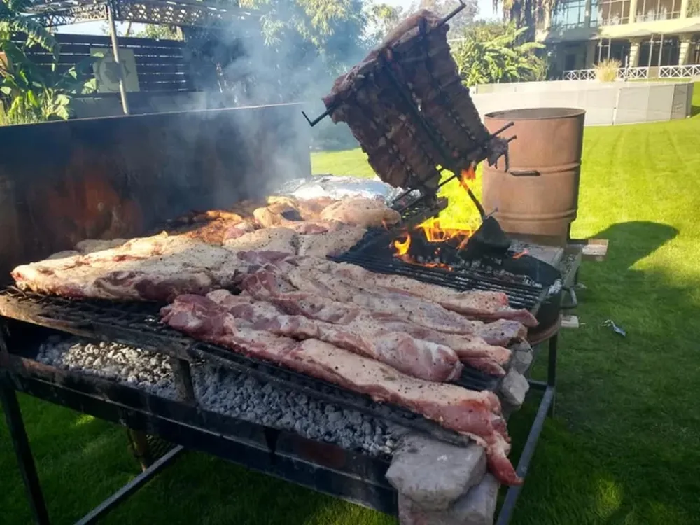 Los Pumas comieron el tradicional asado y tuvieron una capacitación para salvar vidas