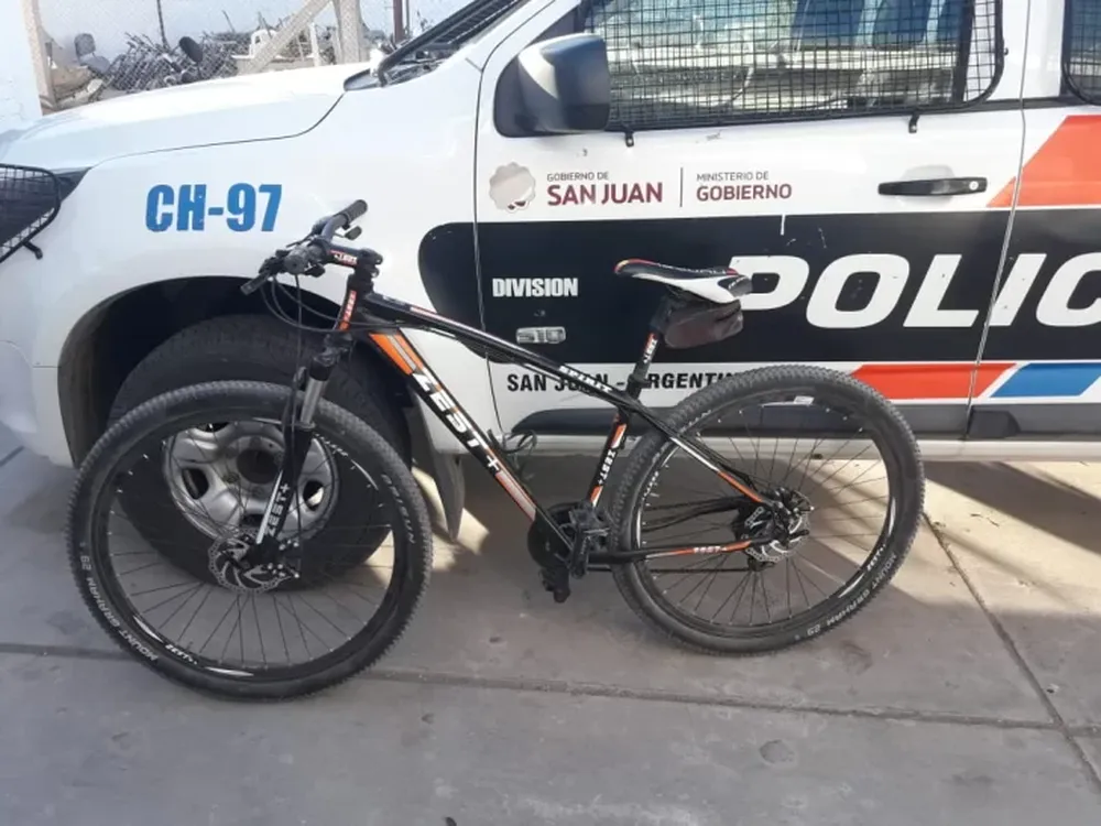 Aprehendieron a dos ladrones que le robaron una bicicleta a un joven que iba a la escuela