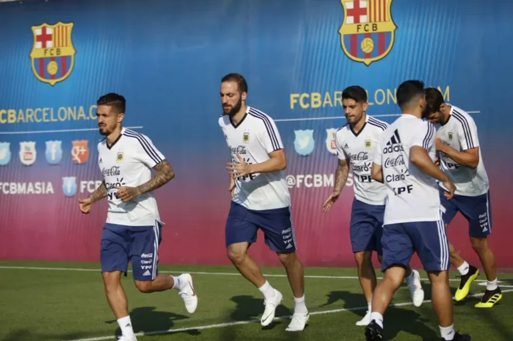 La Selección afrontó su segundo entrenamiento en Barcelona