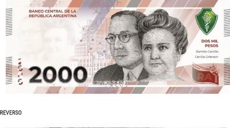 El nuevo billete de 2.000 pesos estaría disponible antes que finalice mayo