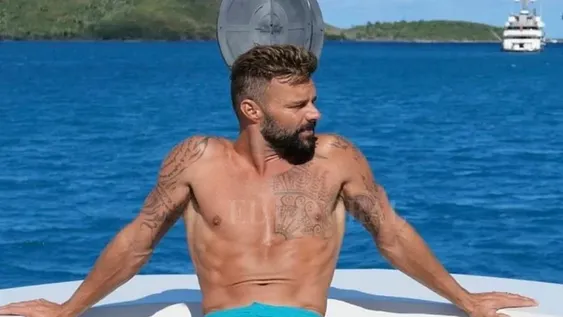 Las lujosas vacaciones en yate de Ricky Martin y su novio