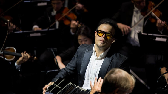 Juan Pablo Jofré, durante la presentación de Tangofonus en Alemania, en septiembre pasado.