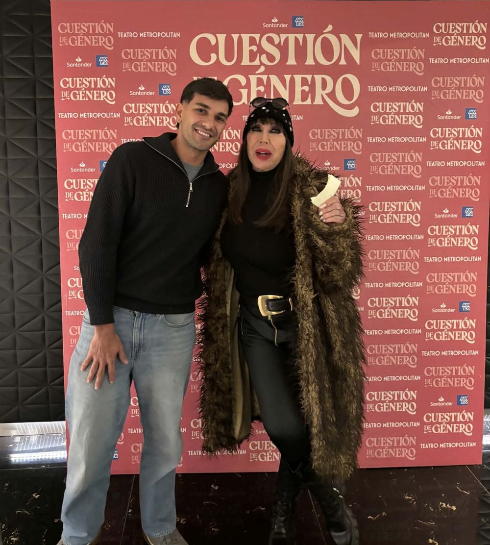El comediante sanjuanino con Moria Casán