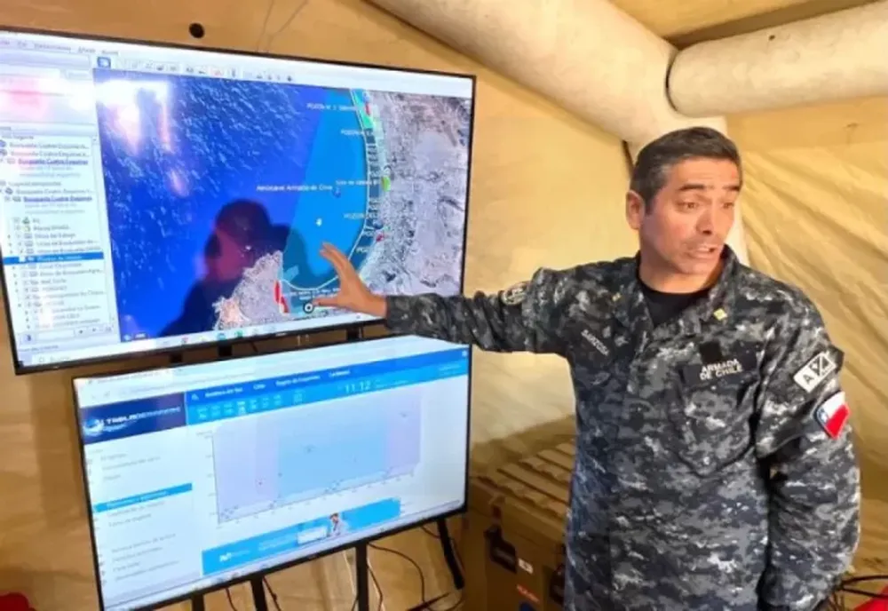 Las autoridades marítimas explicaron las condiciones extremas de la costa de Coquimbo en Cuatro Esquinas. (Foto gentileza El Día)