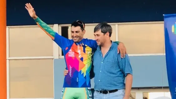 Dotti ganó la contrarreloj y quedó muy cerca de coronarse en su Bolívar natal