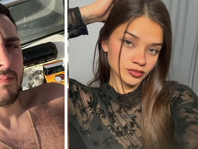 La joven detenida por el homicidio de su novio y el hombre asesinado posan en dos retratos combinados en una imagen.