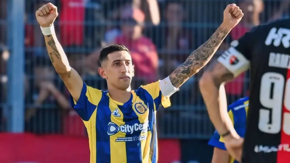 Ángel Di María anotó el primer gol de Rosario Central.