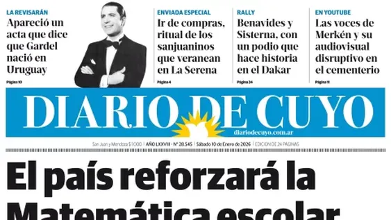 Tapa Edición 10 de Enero 2026