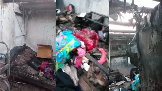 VIDEO: se les incendia la casa y lo pierden casi todo, hasta las vacunas de un nene con asma