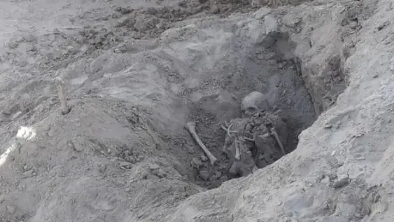 Creen que los restos humanos hallados en el Dique de Ullum son del año 1200