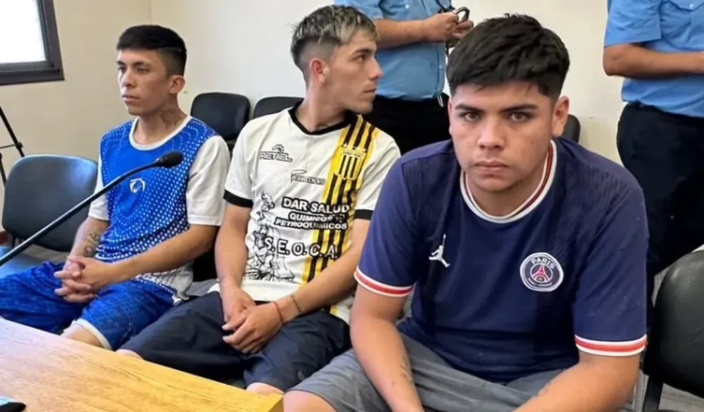 Castro Luna, Masman y Trigo Narváez en la audiencia de Flagrancia. Foto DIARIO DE CUYO.