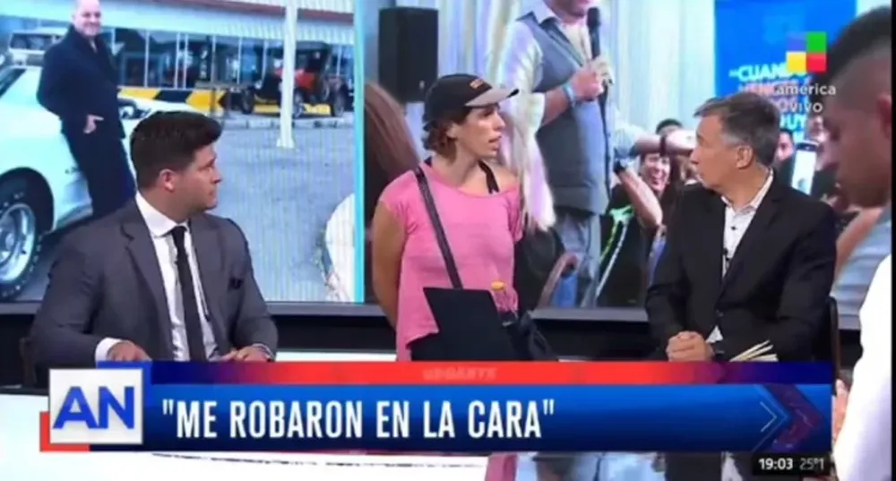 Una mujer irrumpió en vivo en América Noticias