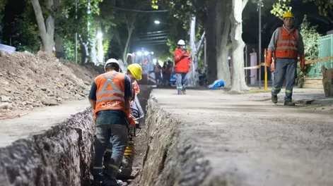 LISTAS PARA USAR. Las obras de cloacas se hicieron en etapas hasta 2024.