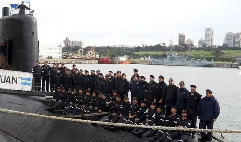 Tripulación del submarino ARA San Juan, hundido en 2017.