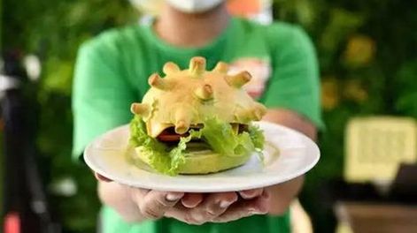 “Coronaburger”: la hamburguesa con forma de coronavirus que es sensación en las redes