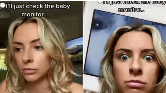 El susto viral de una madre al mostrar lo que vio en el monitor de bebés de su hija