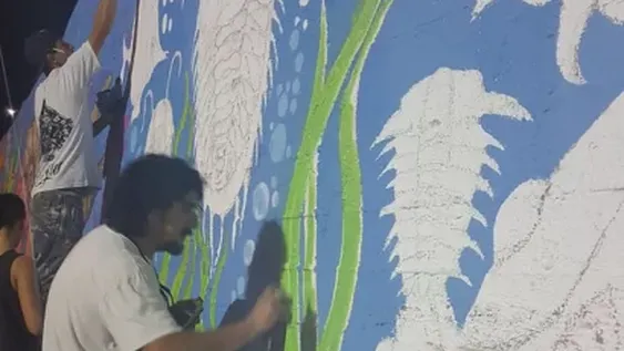 “Puentes”, la movida artística que embellece Chimbas y Albardón