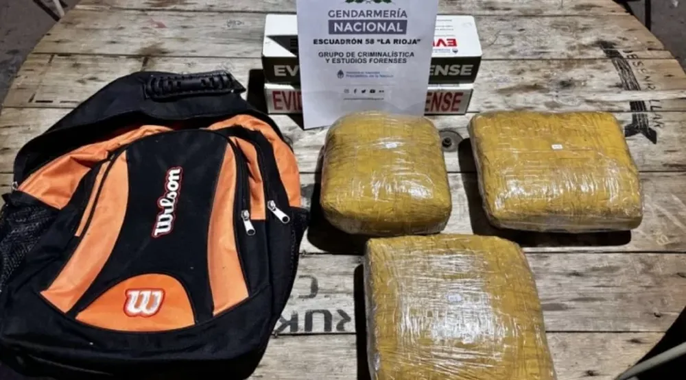 Gendarmería halló un bolso con varios kilos de marihuana en un colectivo que iba a pasar por San Juan