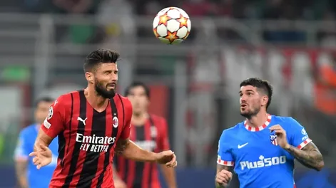 Atlético Madrid venció en el sexto minuto adicionado a domicilio a Milan