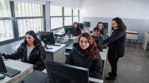 Aula híbrida de la Escuela Técnica General Manuel Savio, Calingasta.