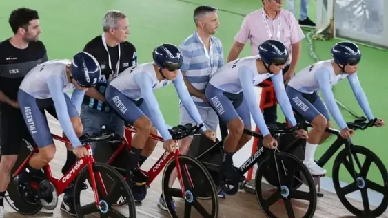 SANJUANINOS. Ramiro Videla y Ludmila Aguirre fueron protagonistas en el primer día del Ciclismo Pista.