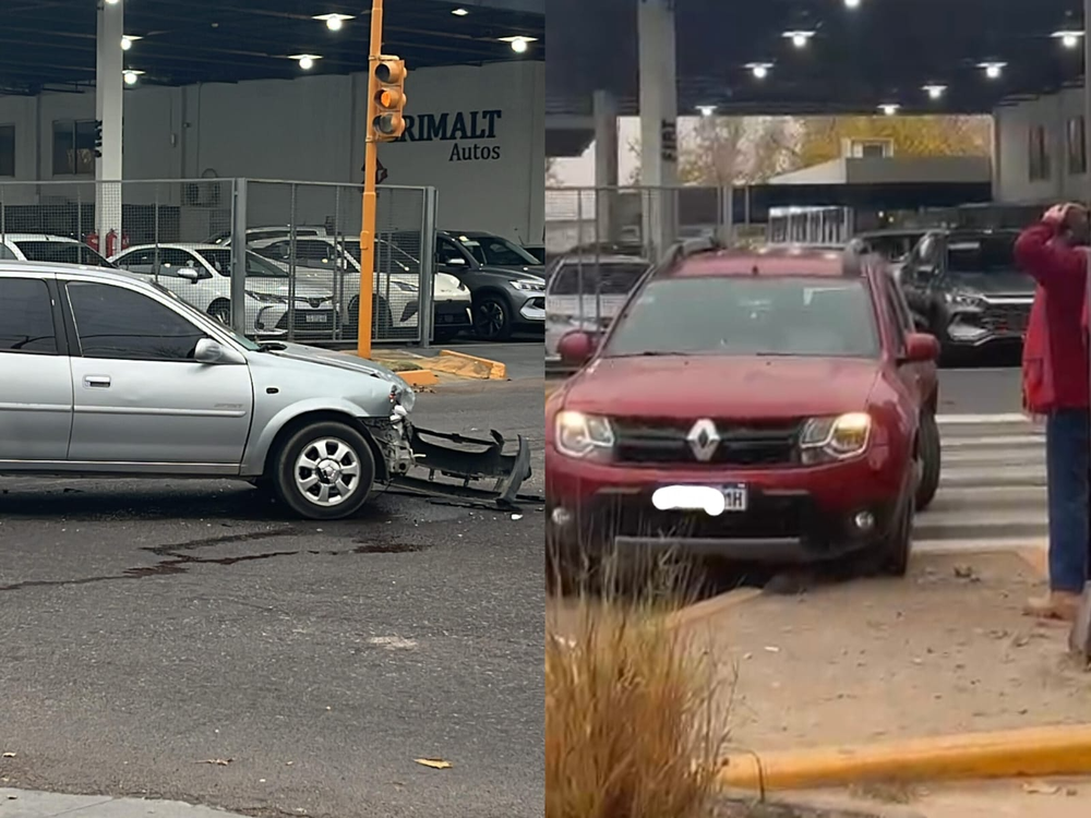 Choque en Santa Lucía. Foto: Diario de Cuyo.
