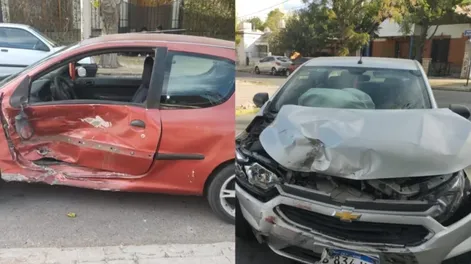 Dos mujeres trasladadas al hospital tras un fuerte choque en Maipú y Tucumán