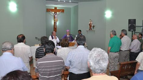 Rawson estrenó capilla en el Cementerio San Miguel
