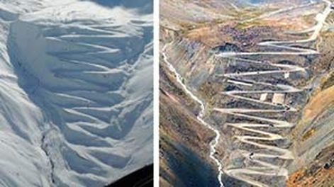 Imagen impactante de ‘Los Caracoles’ tras las fuertes nevadas en la alta montaña