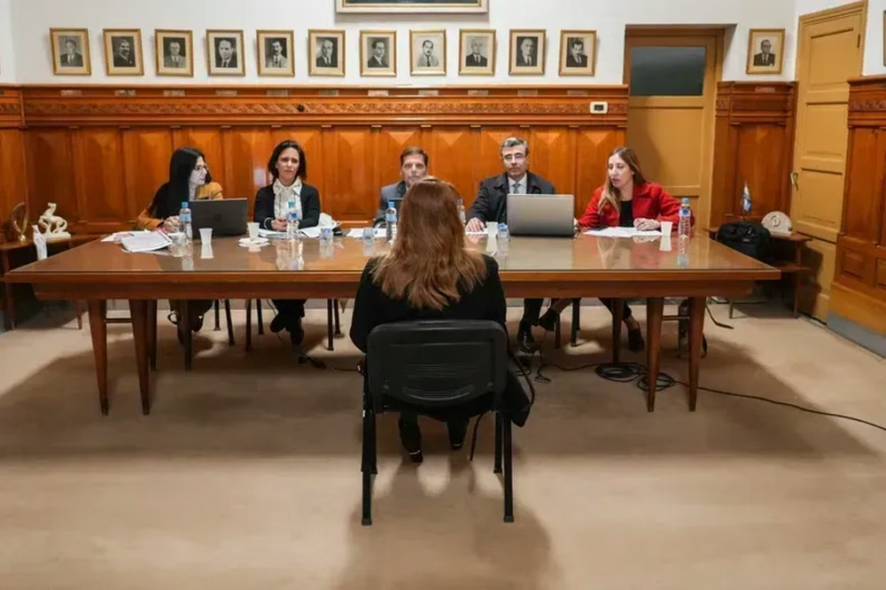 Los cinco titulares del Consejo de la Magistratura de San Juan.-