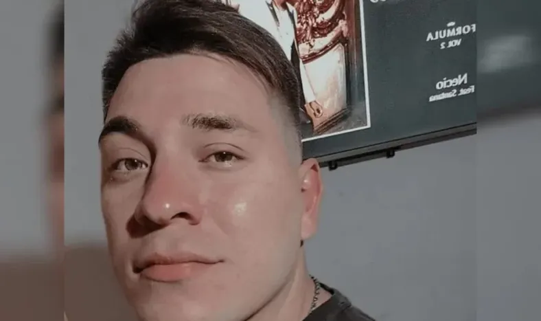 Gabriel Riveros, policía baleado.