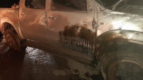 Ruta 40: partieron de San Juan y volcaron su camioneta en Guandacol