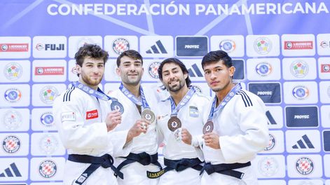 Podio. El judoca sanjuanino Karim Adarvez fue uno de los destacados del Open Buenos Aires.