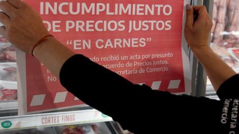 Precios Justos Carne: sancionan a más de 50 sucursales de supermercados por incumplir