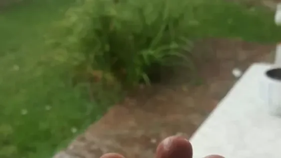 Los sanjuaninos que vacacionan en Carlos Paz, sorprendidos por una impresionante granizada