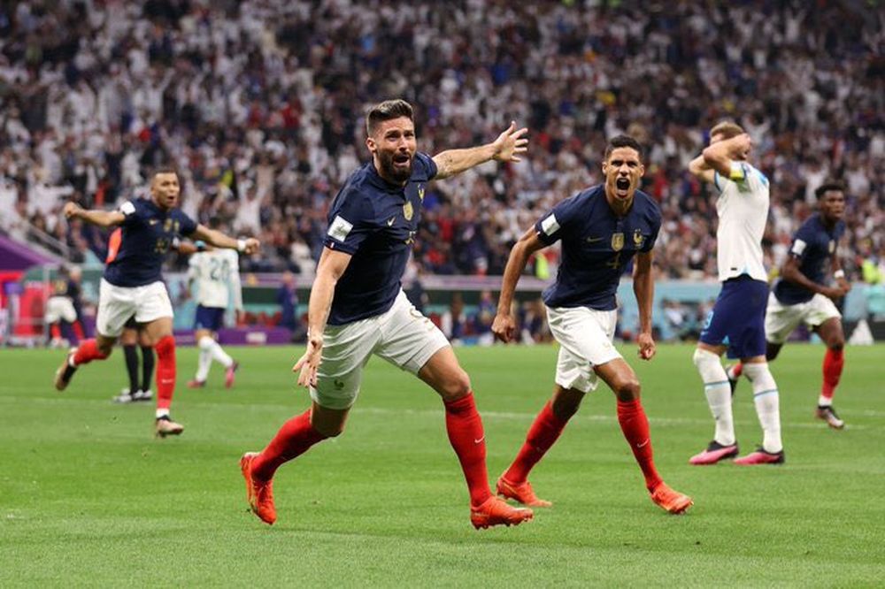 Francia venció a Inglaterra 2 a 1 y se medirá con Marruecos en semifinales