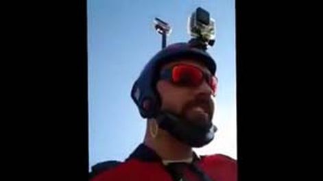 El video con el que un saltador transmitió su muerte en directo