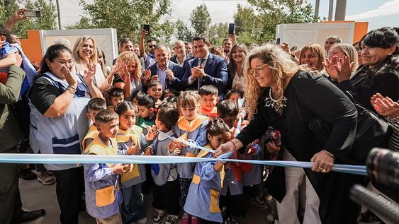 nueva eni en ullum: marcelo orrego encabezo el acto de inauguracion