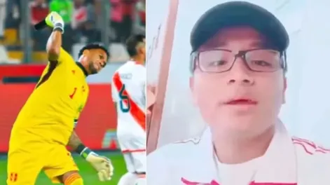 El descargo del hincha que fue agredido por el arquero de Perú al acercarse a Messi