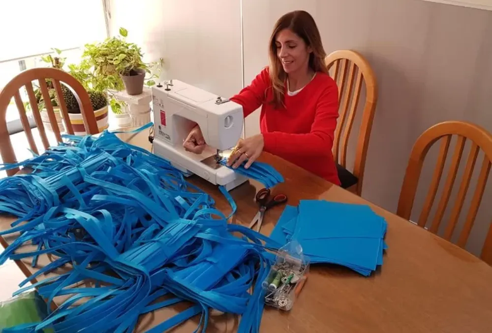 La costurera que dio un gran paso en cuarentena