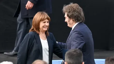 Javier Milei junto a Patricia Bullrich