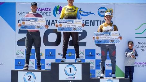 Demoledor. Chalo Molina dominó las dos series del Argentino de Bicicross que contó con gran presencia de sanjuaninos.