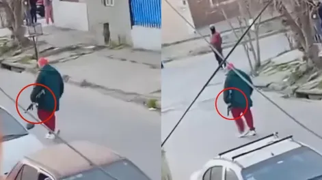 Un prestamista fue detenido por amenazar con una ametralladora a las personas que le debían dinero