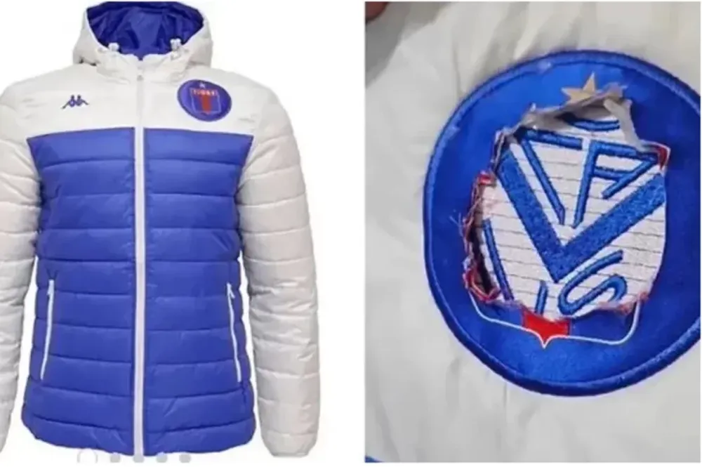 La increíble truchada en la indumentaria oficial de Tigre: la campera tenía detrás el escudo de otro club