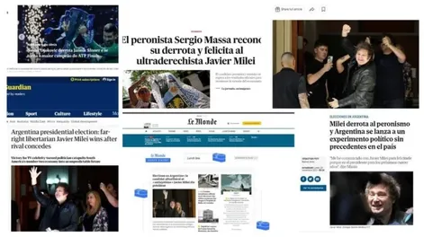 Las repercusiones de los principales diarios del mundo del triunfo de Milei