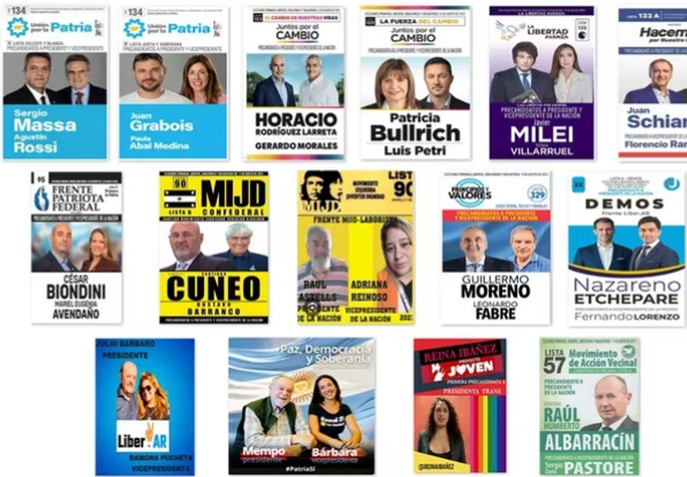La Justicia Electoral oficializó 27 fórmulas presidenciales para competir en las PASO