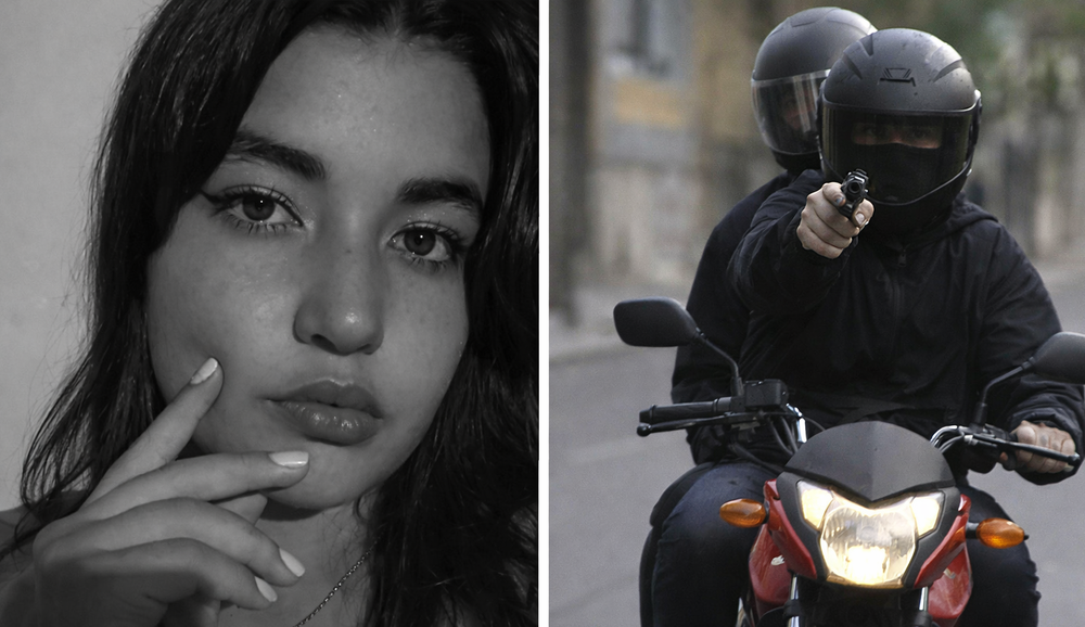 La joven Micaela Alfaro, baleada durante un asalto en Rawson, evolucionó en su estado de salud y pasó a una sala de terapia intermedia. Debe identificar a su agresor mediante una rueda de reconocimiento en los próximos días. Imagen editada con IA.&nbsp;