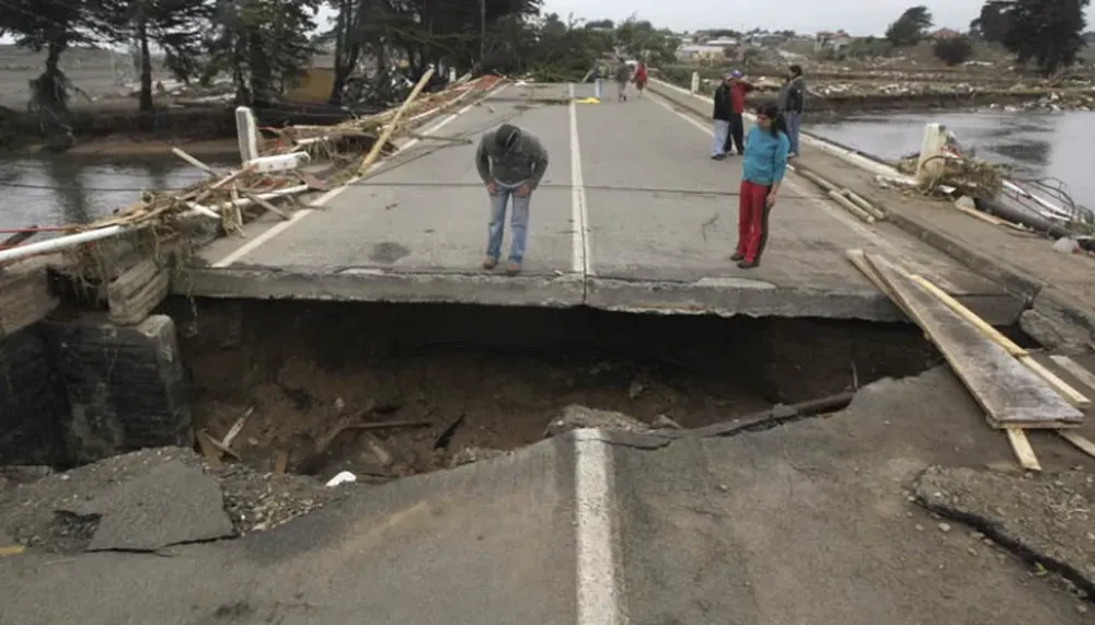 El terremoto de Chile produjo una gran falla en el territorio