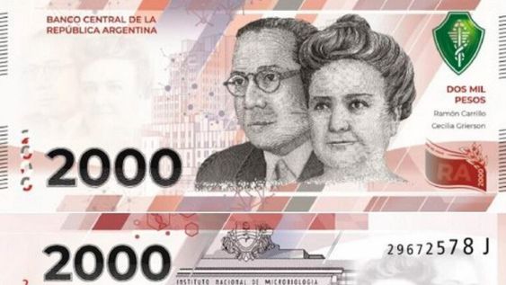 Aprueban billete de $2.000 con referentes de la medicina