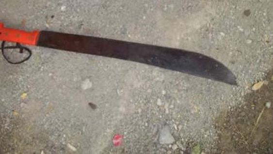 Atacó a machetazos a su familia